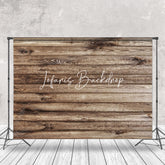 Lofaris Rustic Brown Plank Wall Backdrop For Photography